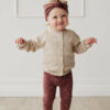 Jamie Kay Abigail Knitted Cardigan in Mouse Marle
