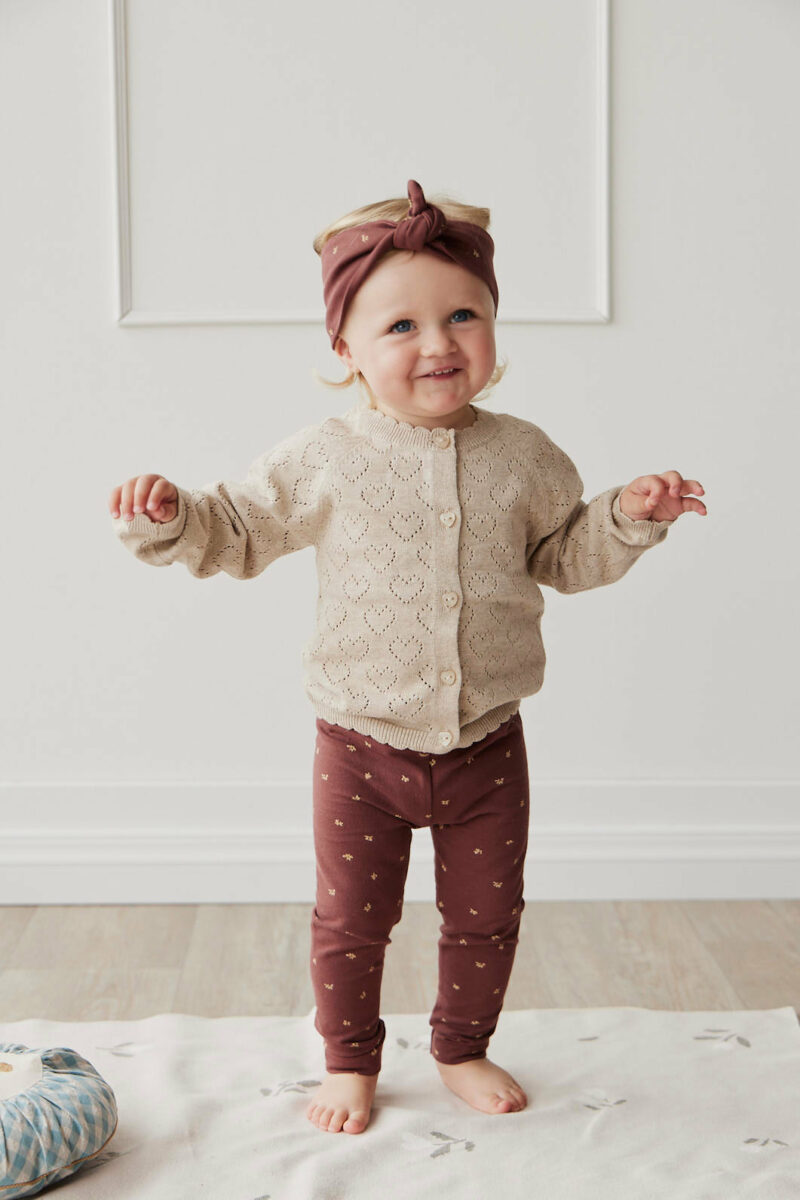 Jamie Kay Abigail Knitted Cardigan in Mouse Marle