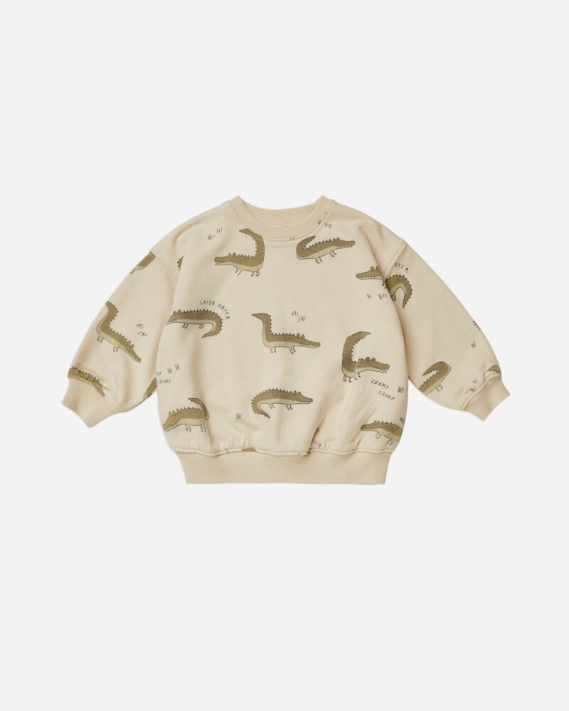 Rylee & Cru Crew Neck in Crocodiles