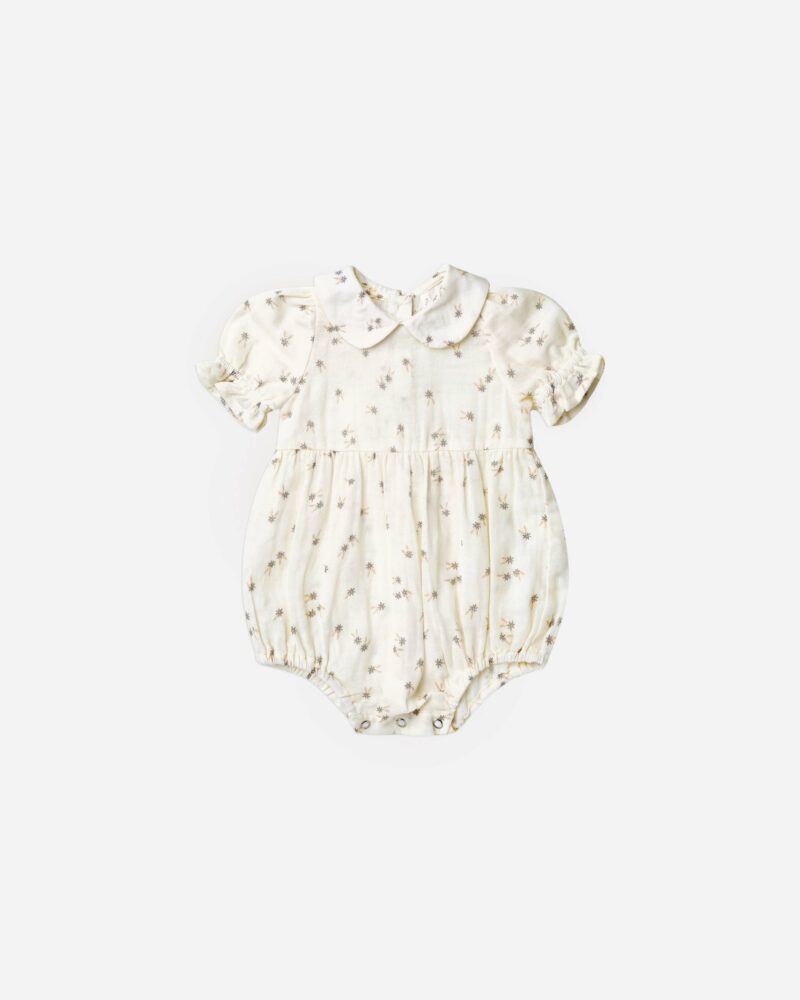 Gracie Romper in Blue Daisy from Rylee & Cru