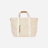 Rylee & Cru Cooler Tote in Shell Checker