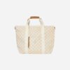 Rylee & Cru Cooler Tote in Shell Checker