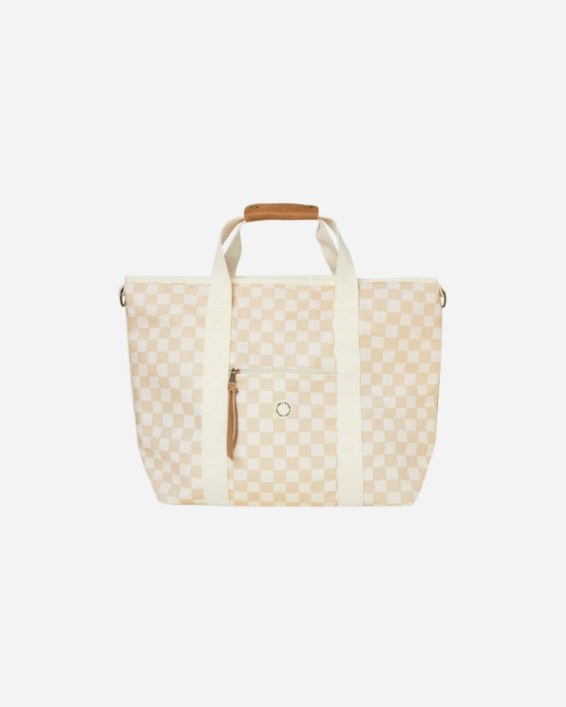 Rylee & Cru Cooler Tote in Shell Checker