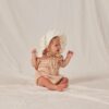 Ruffle Romper in Shell from Rylee & Cru