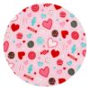 Pink Sweet Valentine Bamboo Viscose Bandana Bib from Little Sleepies