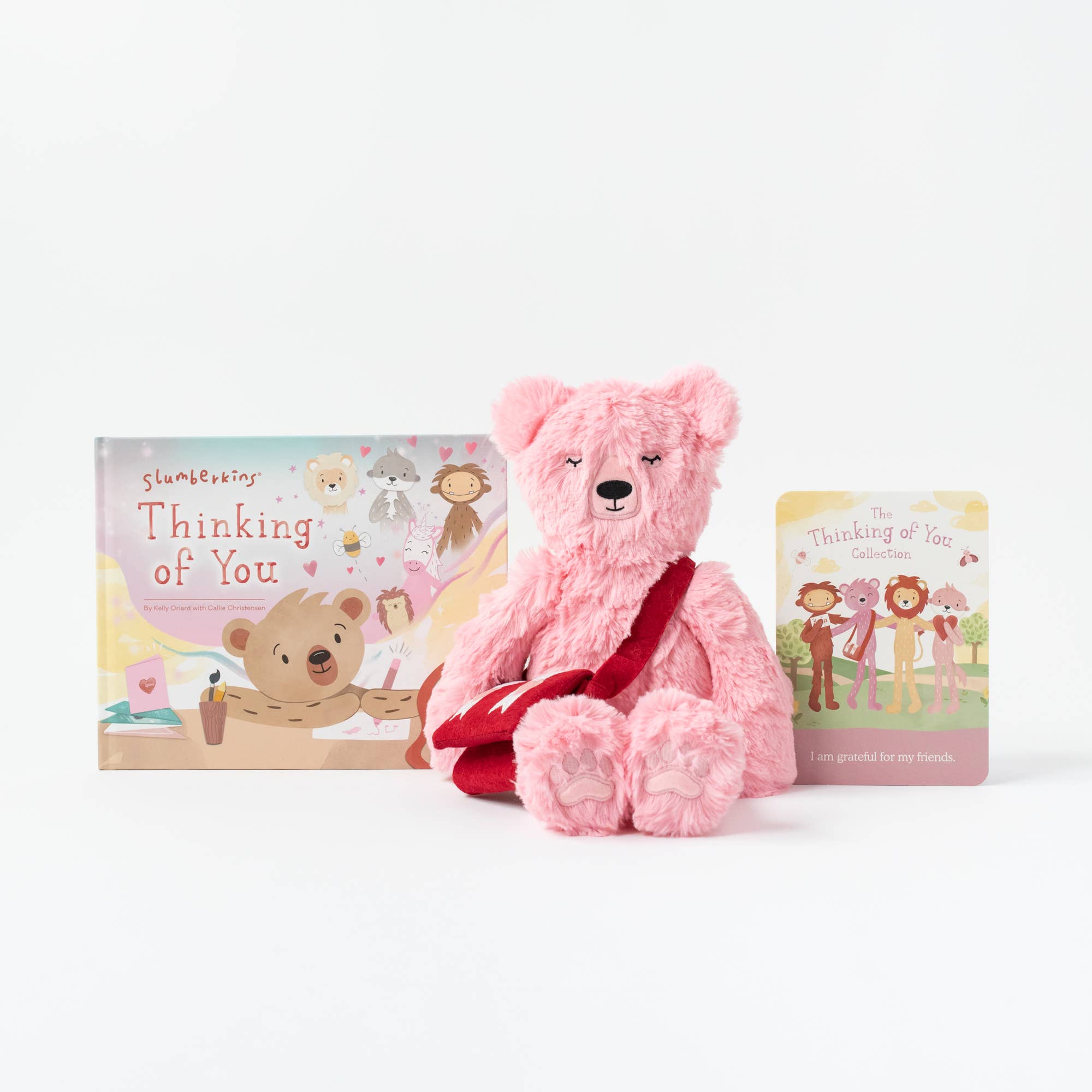 Slumberkins Peony Honey Bear Kin with Mail Bag and Book