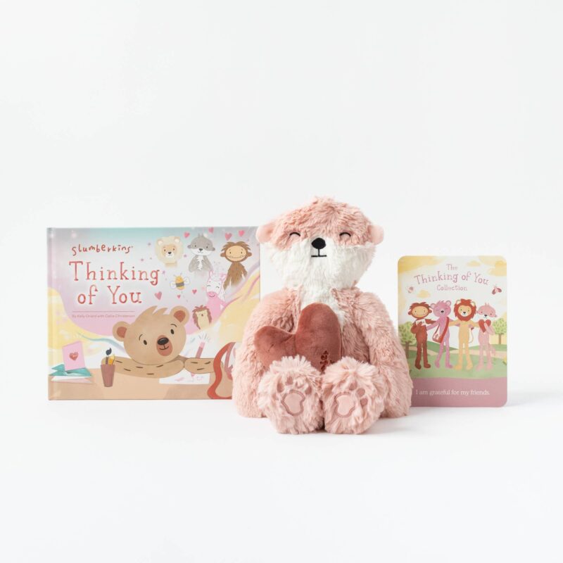 Slumberkins Blush Otter Kin and Hardcover Book