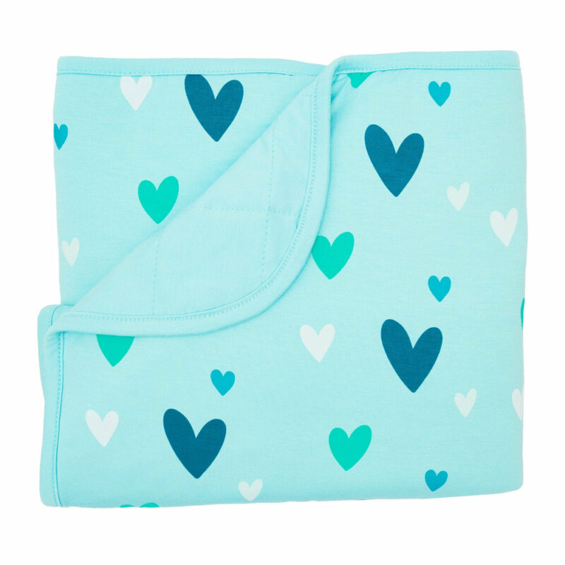 Kyte BABY Baby Blanket in Robin Hearts