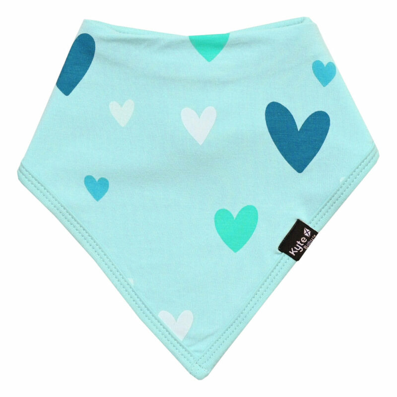 Kyte BABY Bib in Robin Hearts