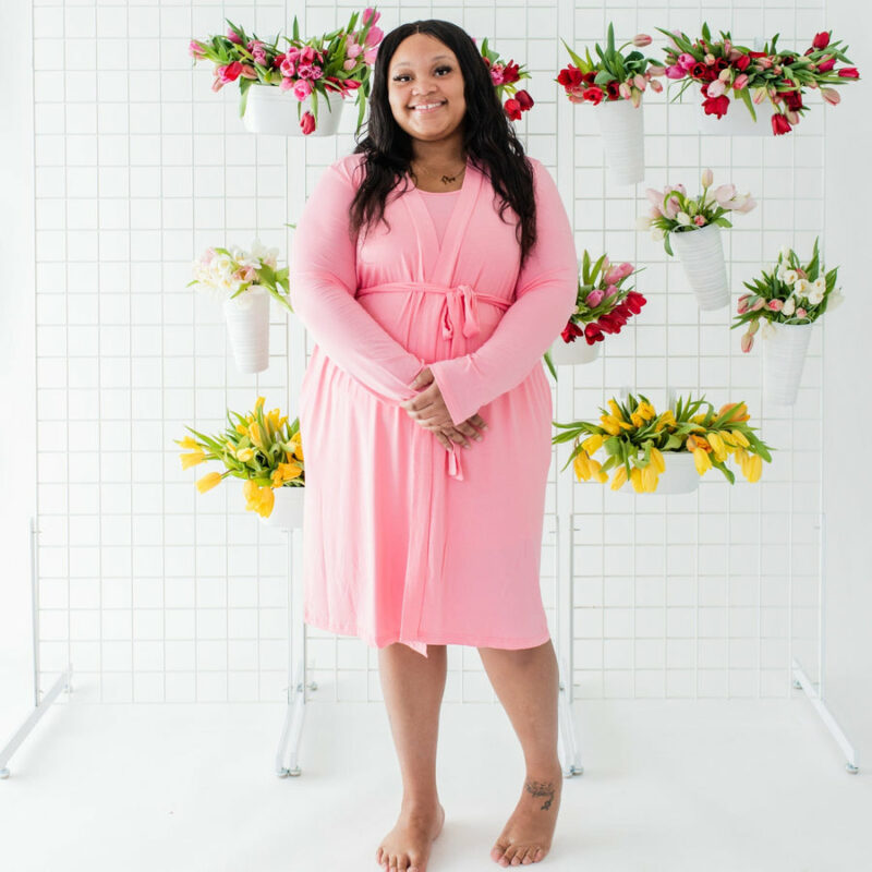 Kyte BABY Women’s Lounge Robe in Rose