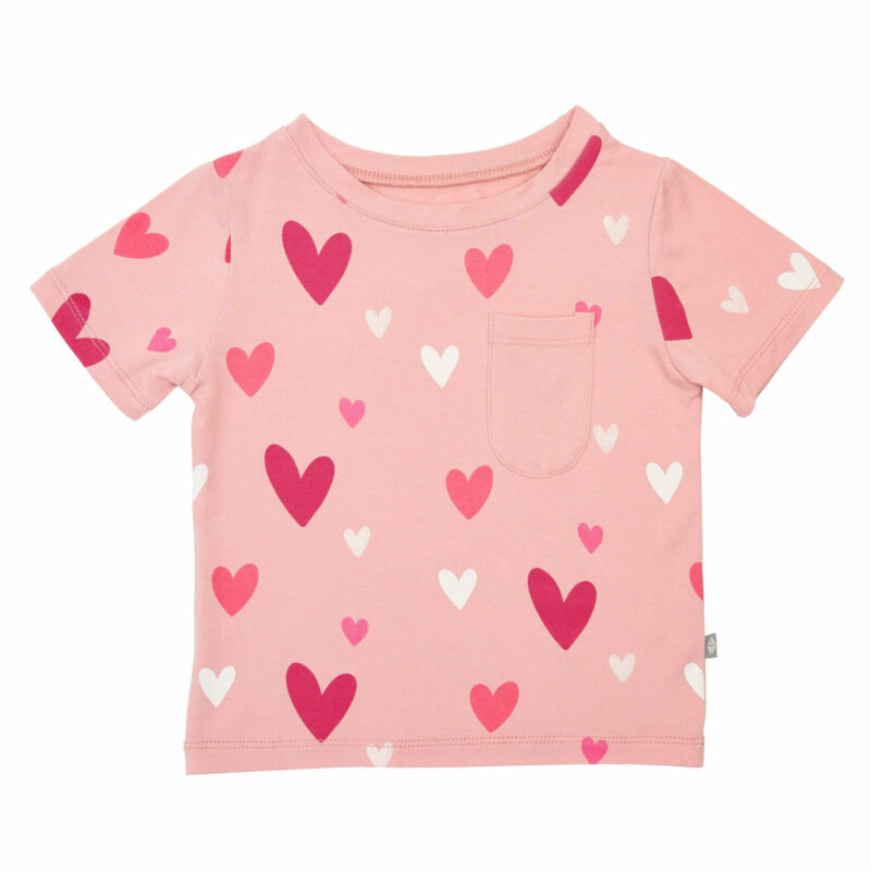 Kyte BABY Toddler Tee in Crepe Hearts