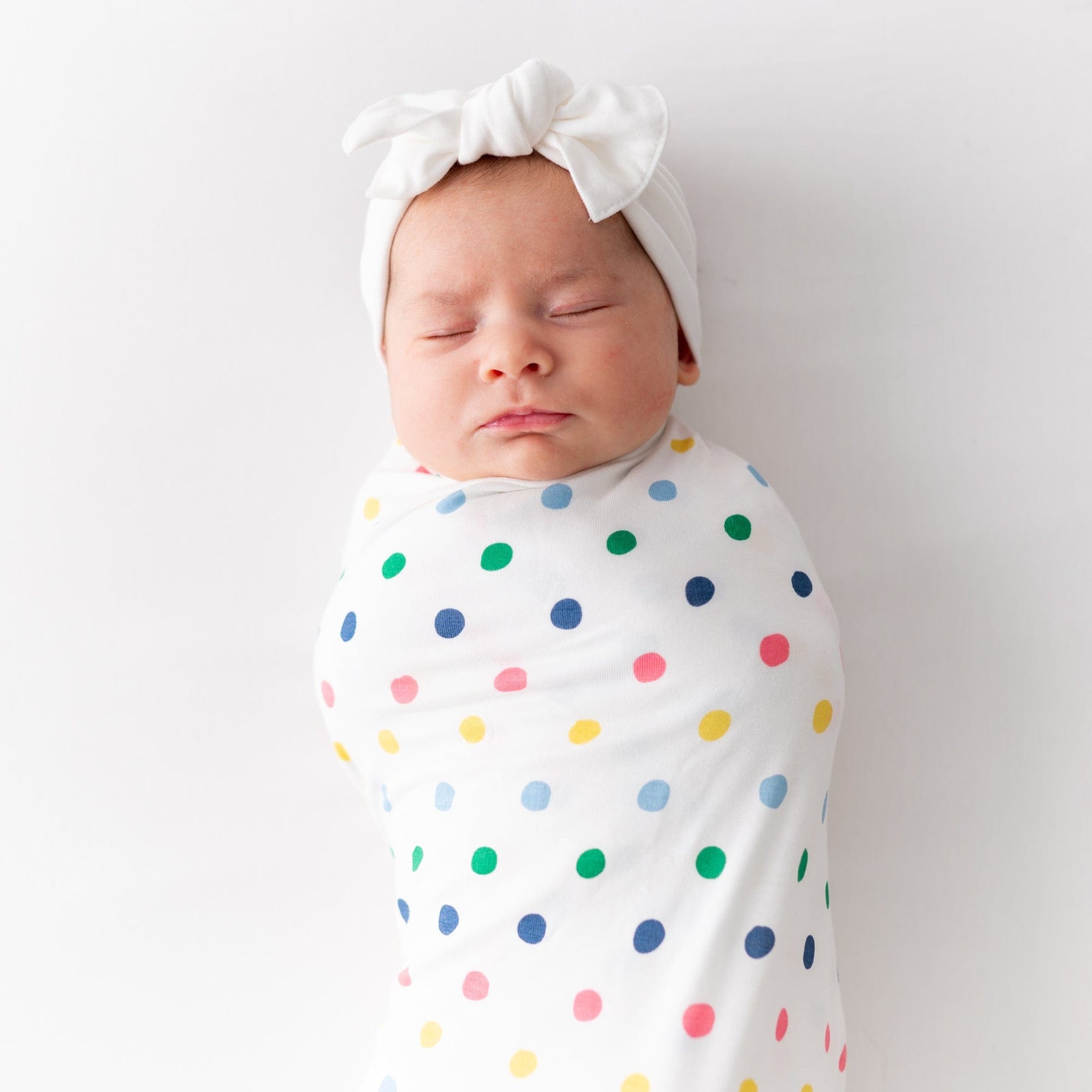 Kyte BABY Swaddle Blanket in Spring Polka Dots Blossom