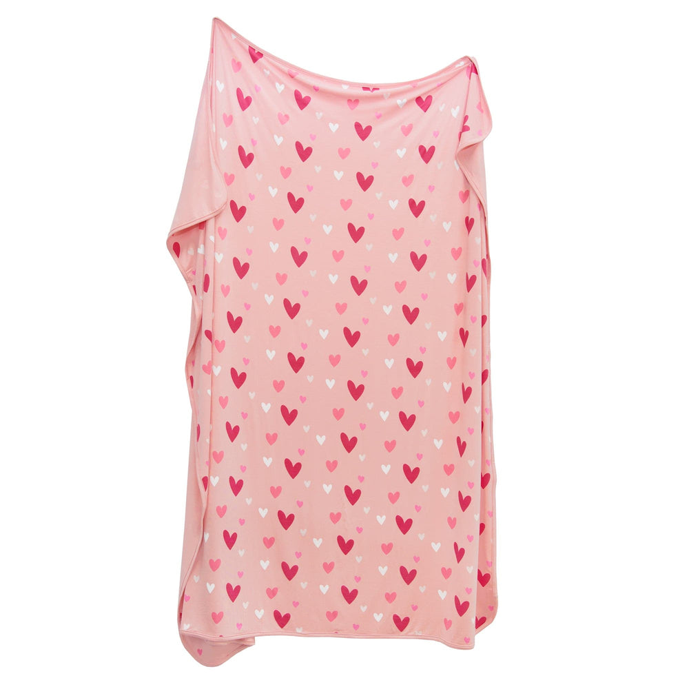 Kyte BABY Swaddle Blanket in Crepe Hearts Blossom