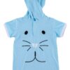 Blue Bunny Hooded Shortie Romper available at Blossom