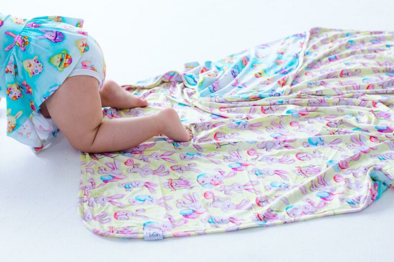 Elijah and Oliver Bamboo Viscose Birdie Blanket from Birdie Bean