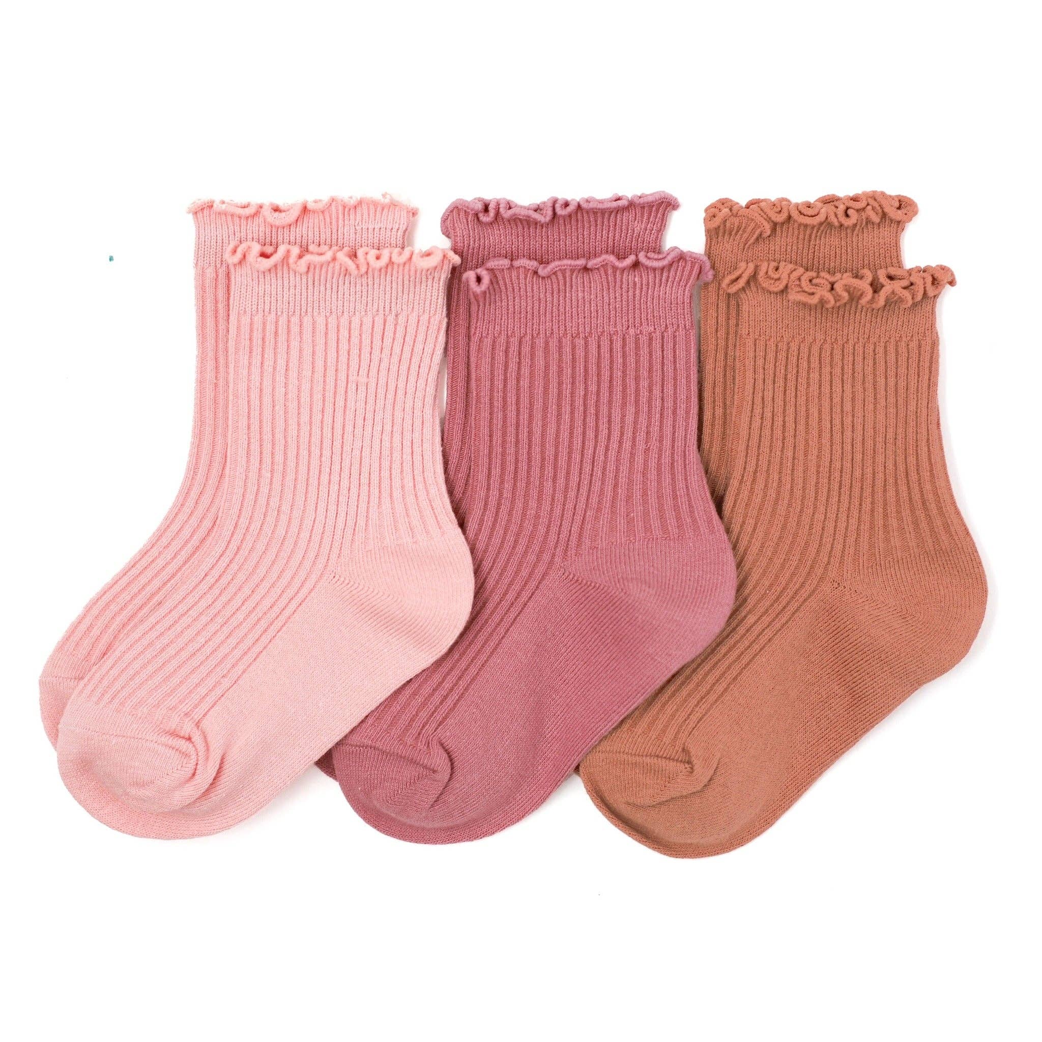 Little Stocking Co Sedona Lettuce Trim Midi Socks