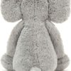 Bashful Grey Elephant Medium made by Jellycat