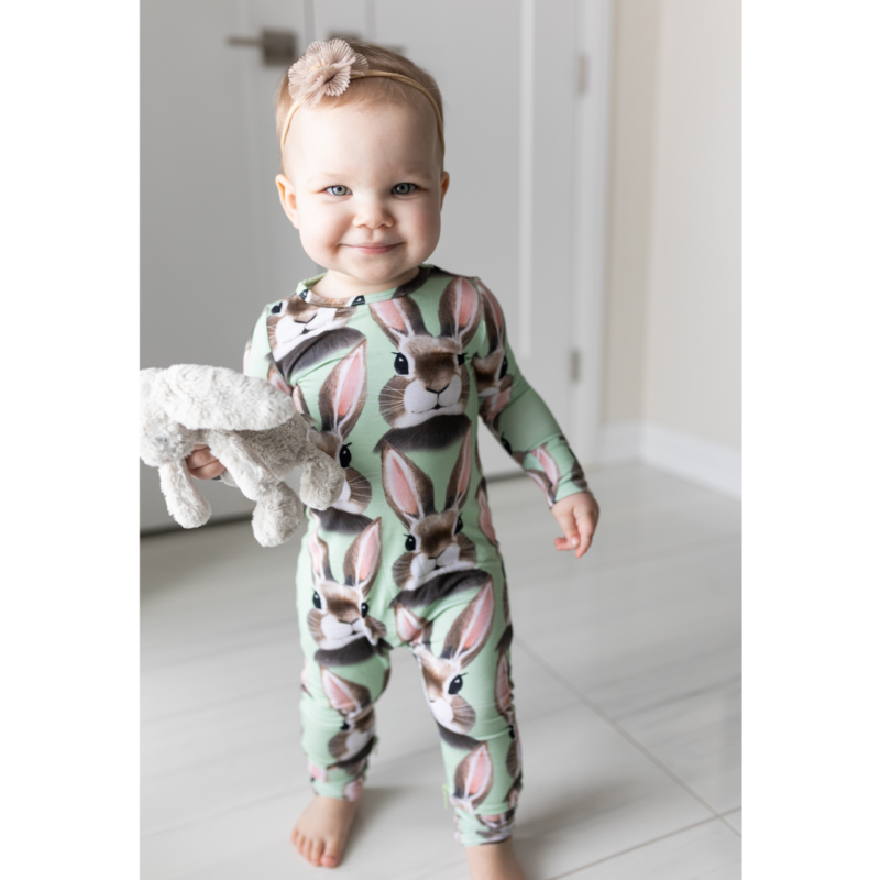 Hanlyn Collective Bunny Hop Bamboo Viscose Rompsie