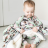 Bunny Hop Bamboo Viscose Plush Kids Blanket from Hanlyn Collective