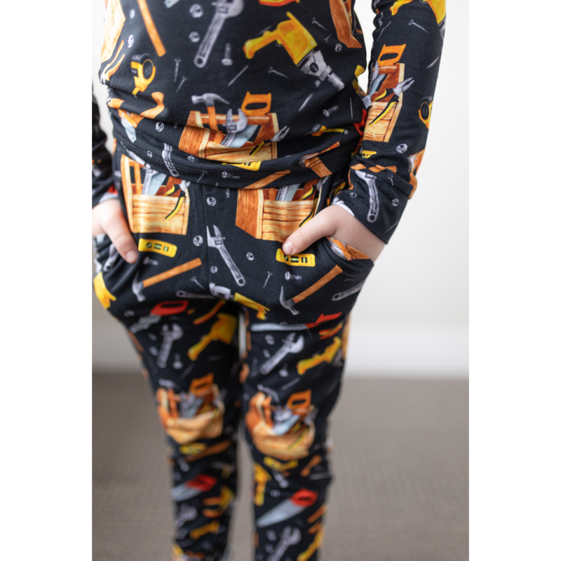 This Is Not A Drill! Bamboo Viscose Kids Loungies from Hanlyn Collective