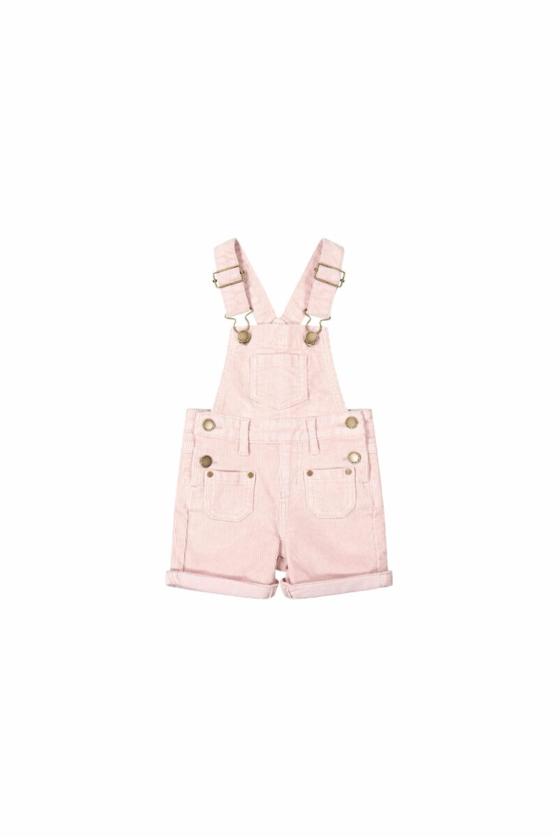 Chase Short Cord Overall in Blush