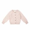 Dotty Cardigan in Bubblegum Fleck from Jamie Kay