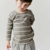 Jamie Kay Landon Long Sleeve Tee in Fog Ecru Stripe