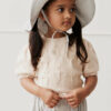 Organic Cotton Gingham Hat in Sky from Jamie Kay