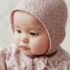 Jamie Kay Maya Knitted Bonnet in Mauve Shadow