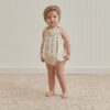 Quincy Mae Smocked Woven Romper in Daisy