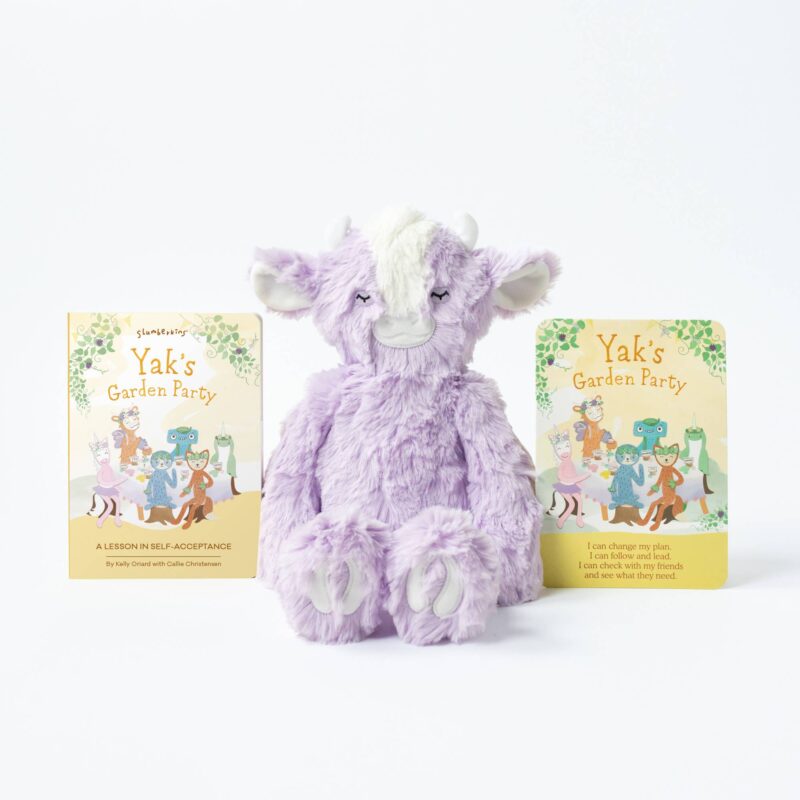 Slumberkins Violet Yak Kin and Board Book Bundle