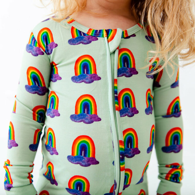Slumber Over The Rainbow Convertible Footie from Dreamiere