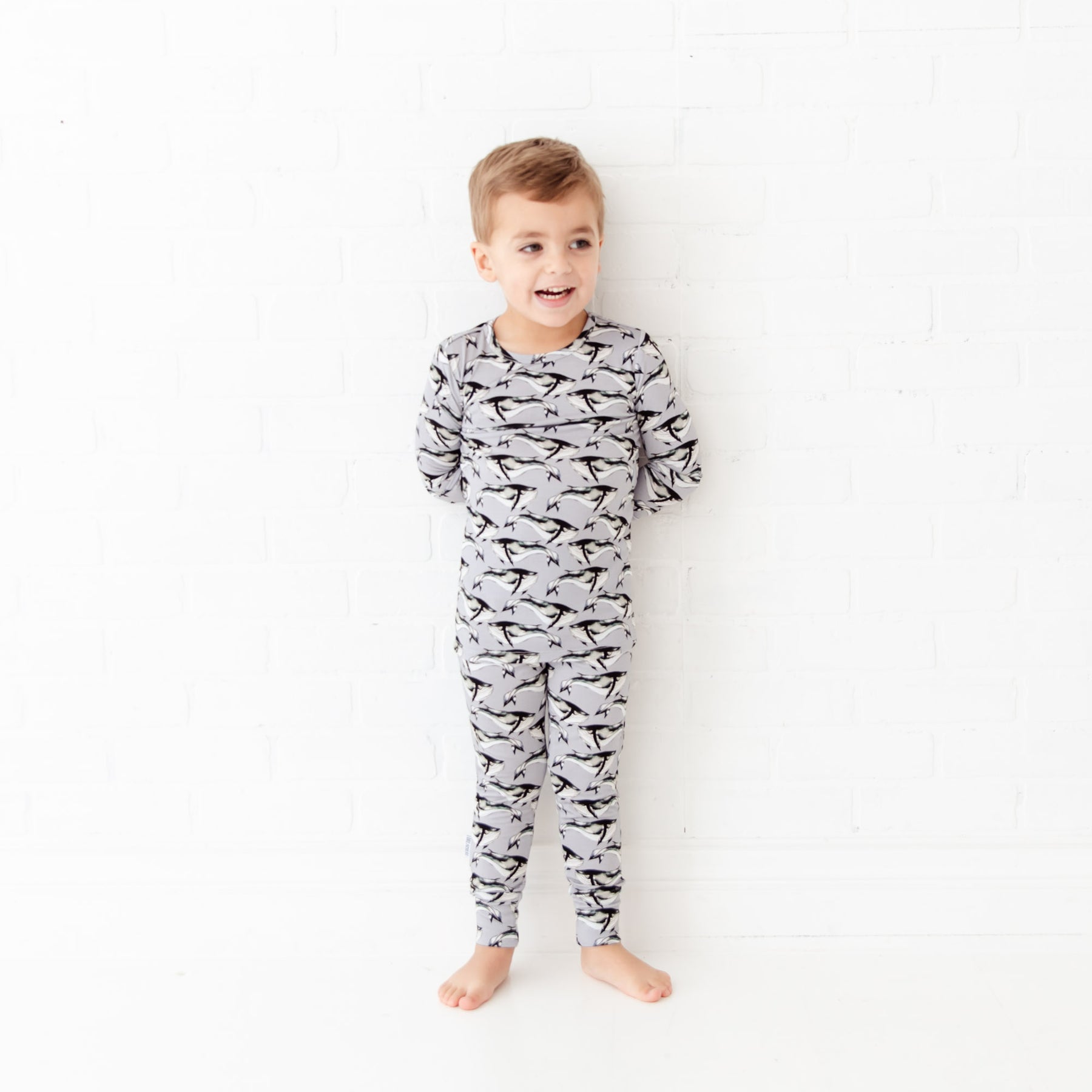 Dreamiere Whale Hello There Two Piece Pajamas Set