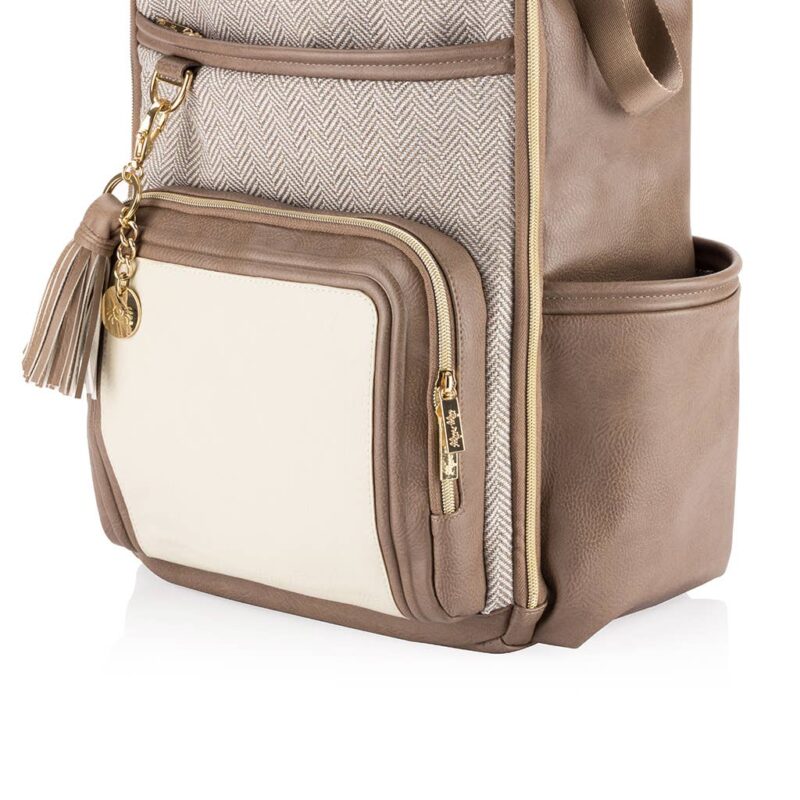 Vanilla Latte Boss Plus Backpack Diaper Bag made by Itzy Ritzy