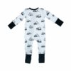 Angel Dear Earth Movers Bamboo Viscose Zipper Romper