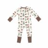 Angel Dear Little Bears Bamboo Viscose Zipper Romper