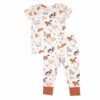 Angel Dear Farmyard Babies Bamboo Viscose Short Sleeve Loungewear Set