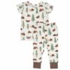 Angel Dear Little Bears Bamboo Viscose Short Sleeve Loungewear Set