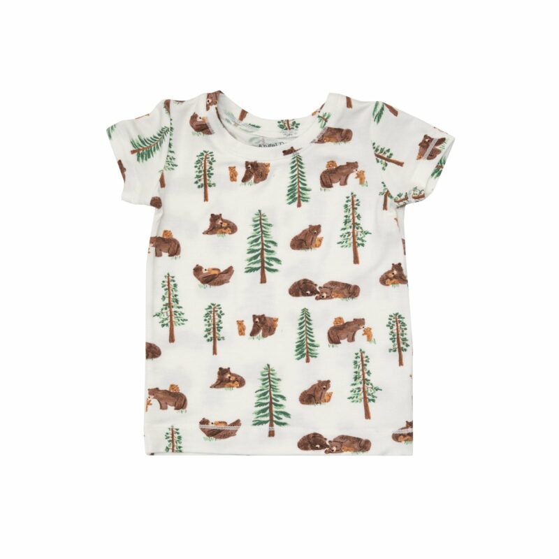 Angel Dear Little Bears Bamboo Viscose Short Sleeve Loungewear Set