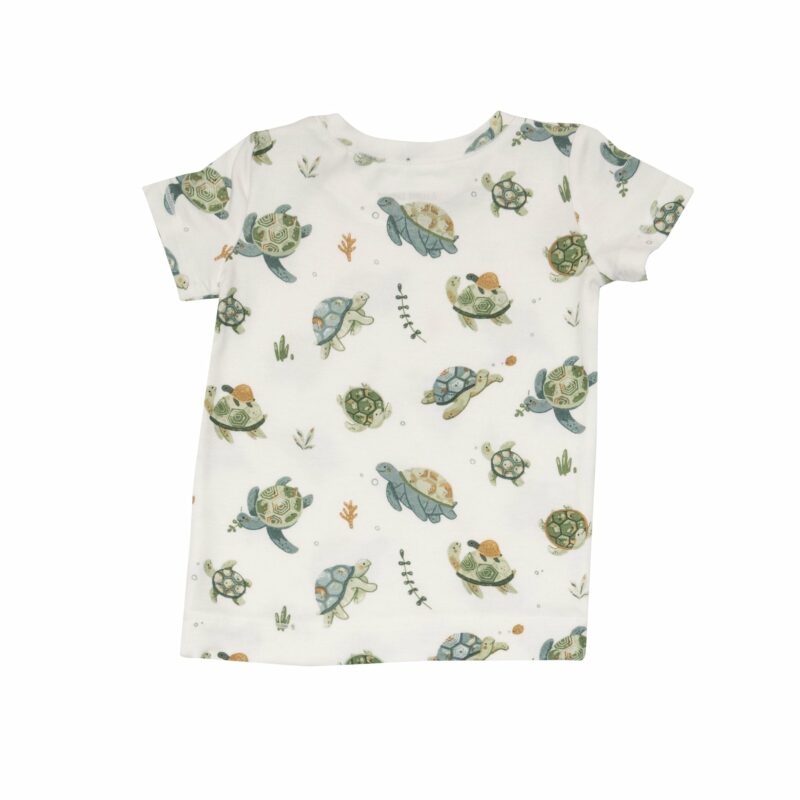 Angel Dear Sea Turtles Bamboo Viscose Short Sleeve Loungewear Set