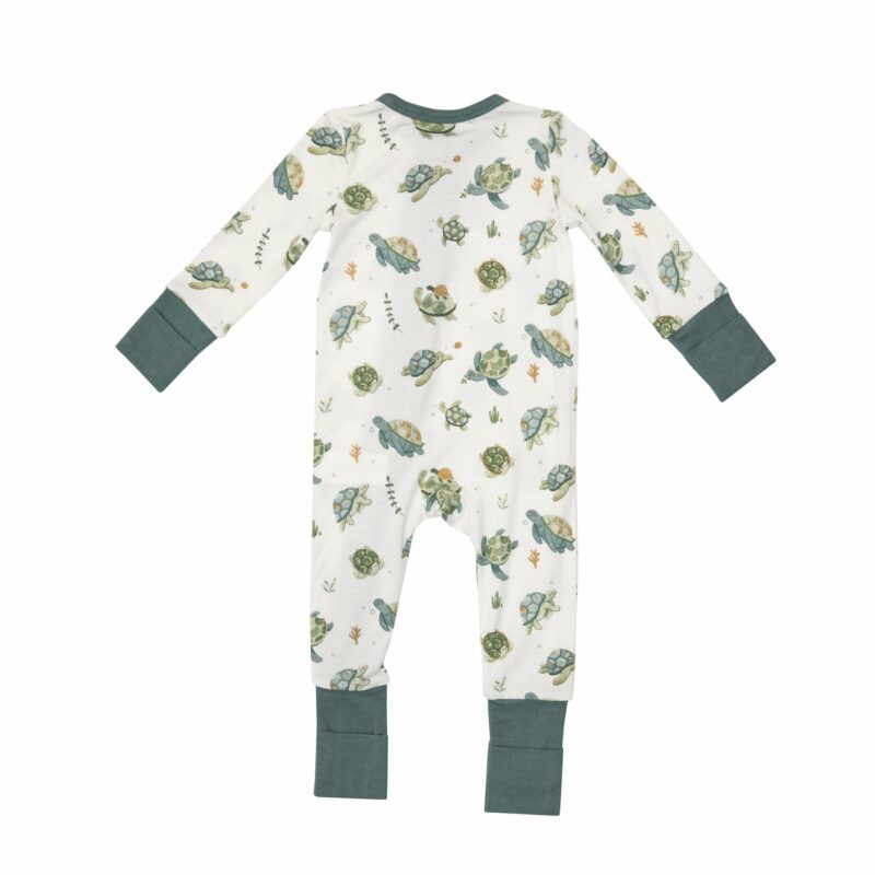 Angel Dear Deep Sea Fishing Blue 2 Way Zipper Romper