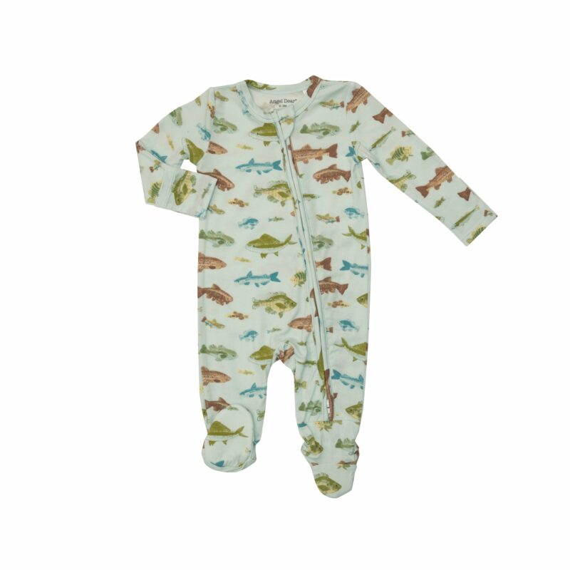 Angel Dear Freshwater Fish Bamboo Viscose Footie