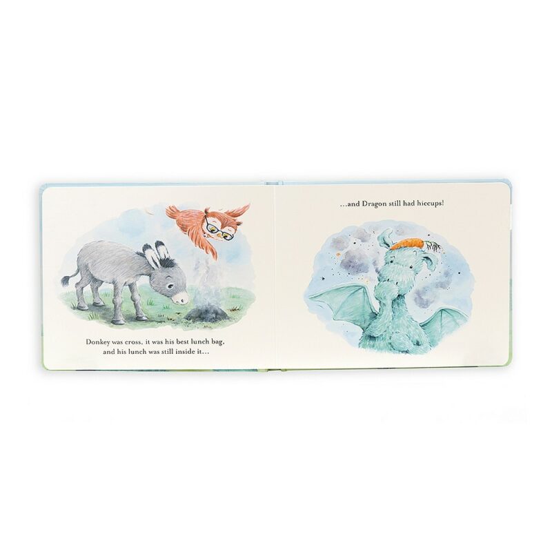 The Hiccupy Dragon Board Book from Jellycat