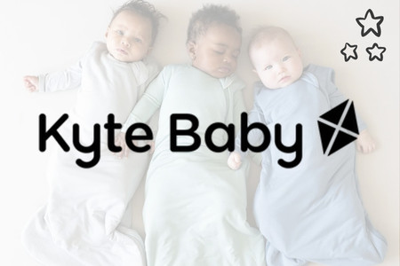 Kyte BABY Logo with a background of Kyte BABY Sleep Bags