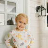 Copper Pearl Sesame Friends Two-Piece Pajamas