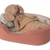 Dog Basket in Coral from Maileg