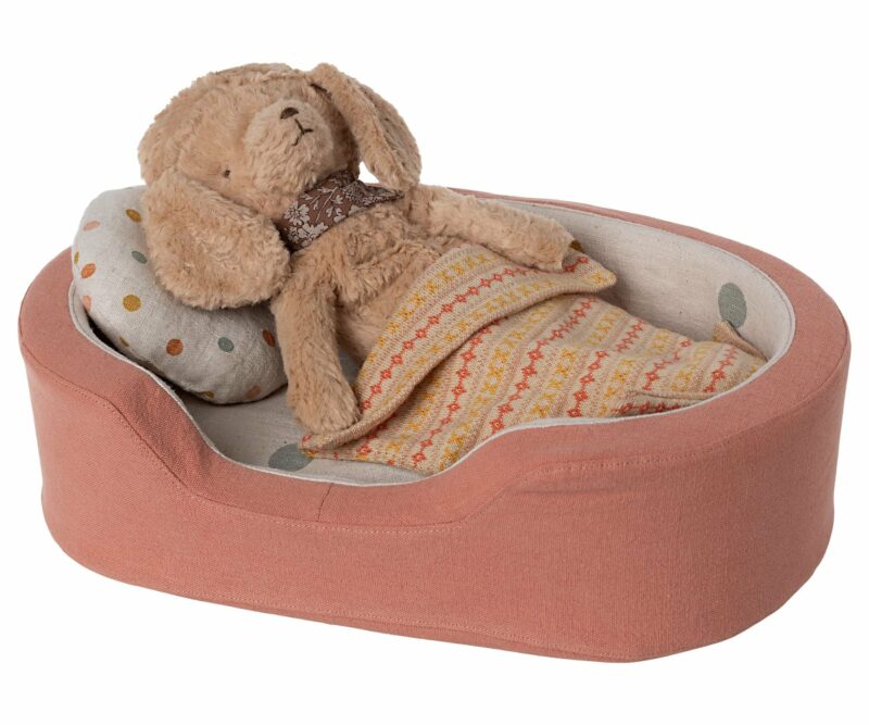 Dog Basket in Coral from Maileg