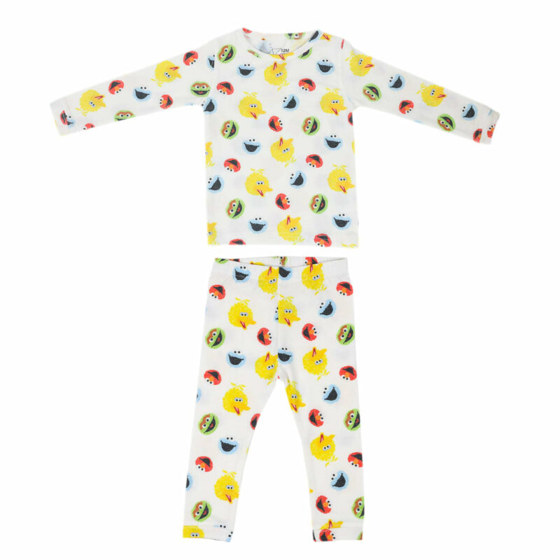 Sesame Scribbles Two-Piece Pajamas from Copper Pearl