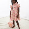 Oeuf Tiered Dress in Silver Peony/Toile De Juoy