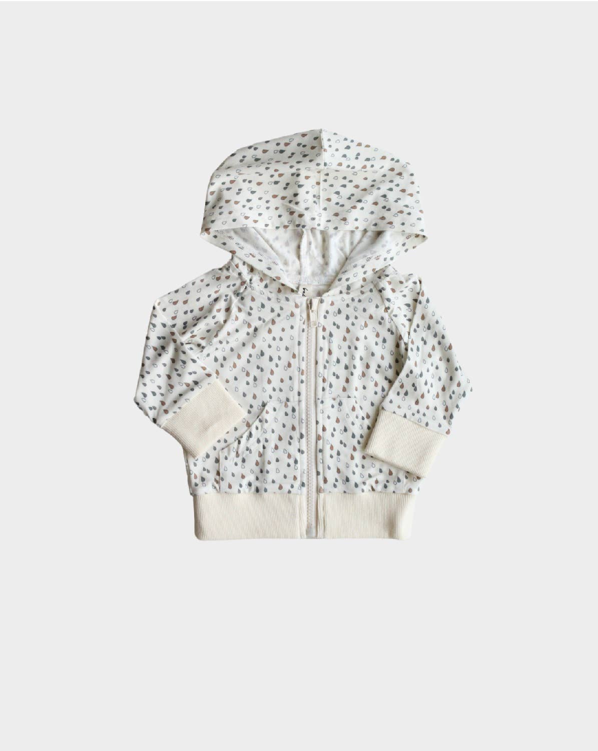 babysprouts Hooded Jacket in Raindrops